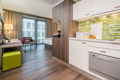Hotel Motive, Zimmer, Küche/Kitchenette, Appartement Comfort