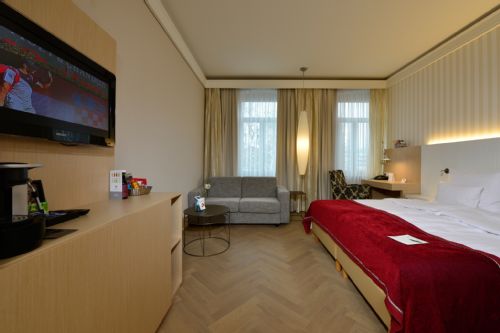Hotel Motive, Zimmer, Doppelzimmer, Doppelzimmer Comfort mit Couch