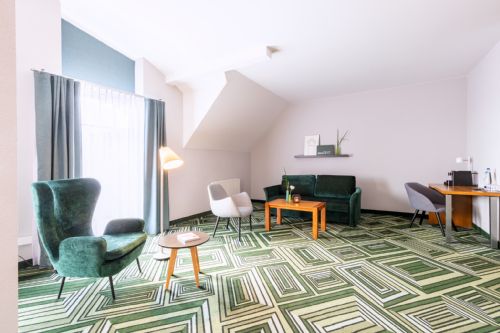 Hotel Motive, Zimmer, Detail/Wohnbereich, Studio Mäxle+ Beispiel
