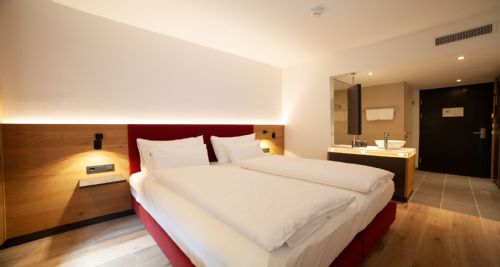 Hotel Motive, Zimmer, Doppelzimmer, Zimmer Classic Schlafbereich 2
